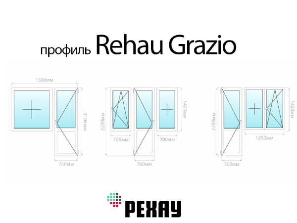 Rehau Grazio балконный блок