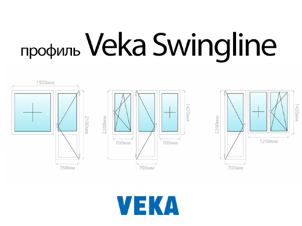 Veka Swingline балконный блок